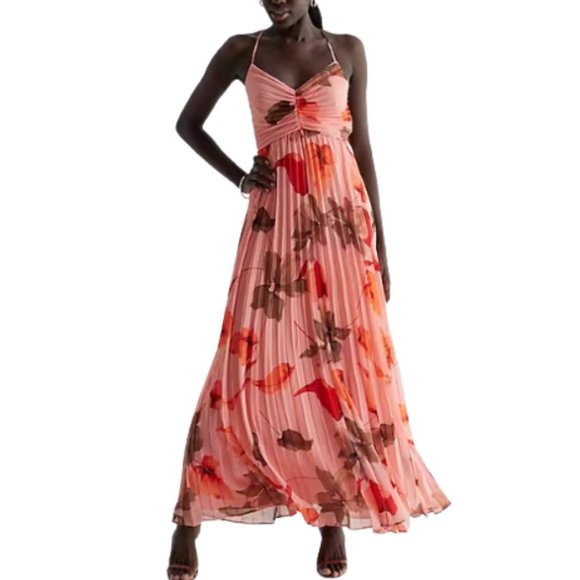 NEW w/ TAGS Pleated Floral Dress size Large - Picture 2 of 8